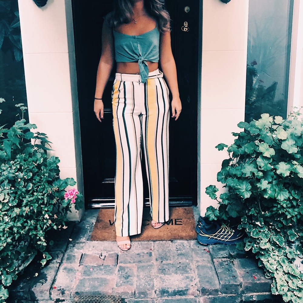 TOPSHOP striped pants